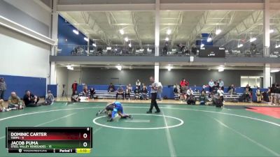 80 lbs Placement Matches (16 Team) - Dominic Carter, Terps vs Jacob Puma, Steel Valley Renegades