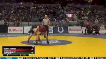 145 lbs Semifinal - Rider Searcy, East Central vs Aidan Torres, Chesterton