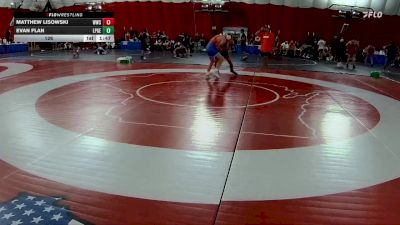 126 lbs Champ Round 1 (16 Team) - Matthew Lisowski, Wheaton Warrenville South vs Evan Flan, Long Prairie Grey Eagle-Browerville Wolves