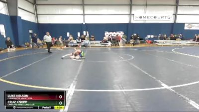 85 lbs Cons. Round 3 - Cruz Knopp, Lakeland Wrestling Club vs Luke Nelson, Clearwater Valley USA