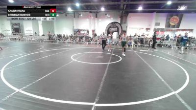 126 lbs Round Of 16 - Kaden Hicks, Badlands WC vs Cristian Bustos, Reedley WC