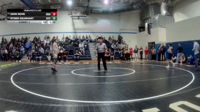 107 lbs Consy 1 - John Dove, Chartiers-Houston vs Ryder Gearhart, Keystone Oaks