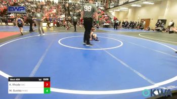 37 lbs Quarterfinal - Knoxx Rhode, Salina Wrestling Club vs Malakia Sumka, Henryetta Knights Wrestling Club