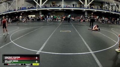 72 lbs Round 2 (6 Team) - William Diksa, Doughboy vs Vincent Foster, Mat Assassins Red