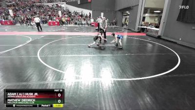 60 lbs Quarterfinal - Mathew Diedrich, Mollitium Wrestling Club vs Adam ( Aj ) Husk Jr., Askren Wrestling Academy