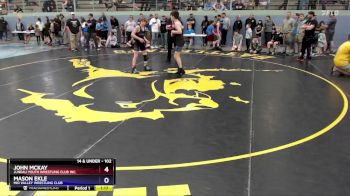 102 lbs Semifinal - Mason Ekle, Mid Valley Wrestling Club vs John McKay, Juneau Youth Wrestling Club Inc.