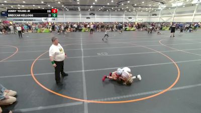 75 lbs Champ. Round 1 - Jonny Young Jr, Unattached vs Breccan Kellogg, Unattached