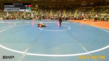 78 lbs Quarterfinal - Nyla Rhodes, Nebraska Boyz vs Remington Scanlan, Team Aggression