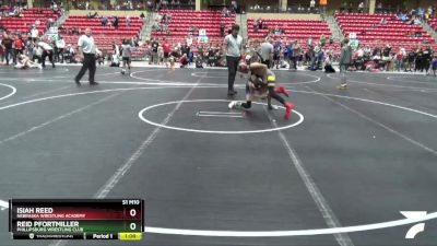 88 lbs Semifinal - Reid Pfortmiller, Phillipsburg Wrestling Club vs Isiah Reed, Nebraska Wrestling Academy