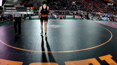 3A 150 lbs Champ. Round 1 - Travis Lloyd, Challis vs Jacob Fabbi, Clearwater Valley