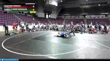 W-124 lbs Quarterfinals (8 Team) - Isabella Marie Gonzales, California vs Alleynah Ronnau, Wyoming