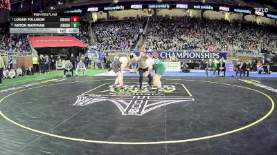 D1-285 lbs 1st Place Match - Logan Tollison, Grand Ledge HS vs Anton Barynas, Jenison HS