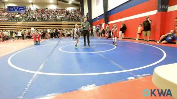 49 lbs Quarterfinal - Hunter Wells, Claremore Youth Wrestling vs Cannon Corley, IRONMEN Wrestling Club