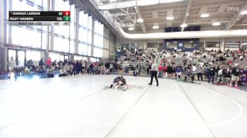 125 lbs Cons. Round 4 - Riley Hansen, Tooele vs Hannah Larson, Riverton