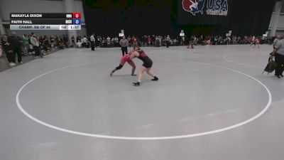 145 lbs Champ. Rd Of 64 - Makayla Dixon, Nebraska Wrestling Academy vs Faith Hall, Missouri