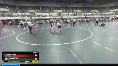 140 lbs Cons. Round 2 - Brice Buxton, Cuba City vs Corbin Hall, Marathon