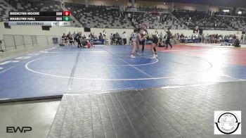 133 lbs Quarterfinal - Brenlynn Moore, Shawnee Wrestling vs Braelynn Hall, Broken Arrow Girls Junior High