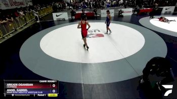 125 lbs Champ. Round 1 - Arkadii Oganisian, California vs Angel Gabriel, Down River Freestyle Wrestling Club