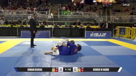 Derrick W Harris vs Romain Rousval 2025 Pan Jiu Jitsu IBJJF Championship