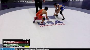 152 lbs Cons. Round 5 - Lewis Saldivar, Bullard High School Wrestling vs Brody Preisendorf, Redwood High School Wrestling