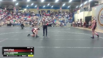 106 lbs Quarterfinal - Dave Vitilio, Archbishop Curley vs Wynn Gardener, Boys` Latin School