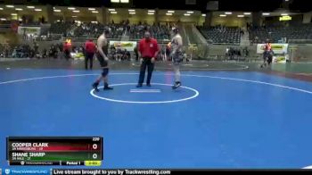 220 lbs Round 1 (4 Team) - Cooper Clark, 3A Harrisburg vs Shane Sharp, 3A Vale