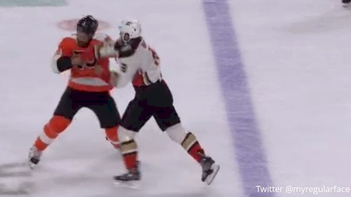 Watch: Hockey Fight Ends In Epic Superman Punch