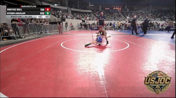 46 lbs Consi Of 16 #2 - Dreyez Bell, Team Of Hard Knox vs Ryder Aguilar, Newkirk Takedown Club