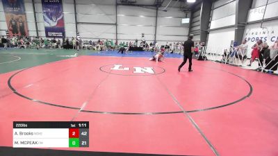 220 lbs Rr Rnd 2 - Andrew Brooks, Noke Wrestling RTC vs MICHAEL MCPEAK, Funky Monkeys