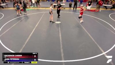 120 lbs Round 3 - Mackenzie Carder, OH vs Averi Peterson, IA