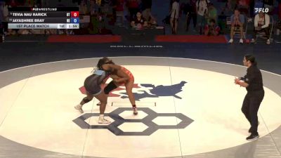 190 lbs 1st Place Match - Tevia Nau Rarick, UT vs JayaShree Bray, NE