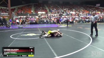 4A 120 lbs Semifinal - Kaiden Powell, Paola vs Hayden Kalivoda, Clay Center Community