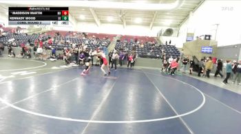 115 lbs Cons. Round 3 - Kennady Wood, Box Elder vs Maddison Martin, Mountain Ridge