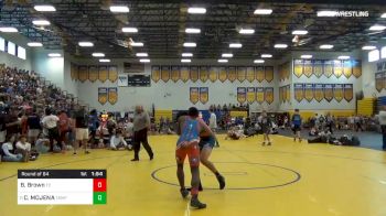 132 lbs Round Of 64 - Brinalli Brown, Treasure Coast vs COLLIN MOJENA, Tampa Bay Brawlers