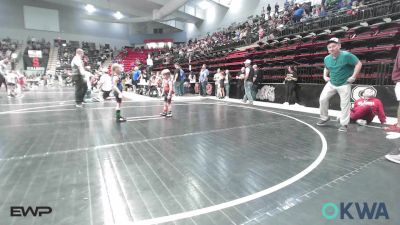 45 lbs Semifinal - Tucker Henley, Eufaula Ironheads Wrestling Club vs Braylee Dilbeck, Woodland Wrestling Club