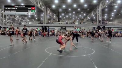 113 lbs Round 4 (8 Team) - Lucas Carson, TDWC Maniacs Blue & Gold vs Dylan Blenk, Prime WC Black