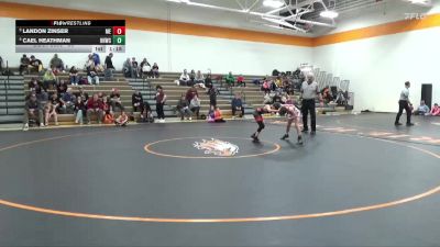 80 lbs Round 3 - Landon Zinser, Moyer Elite vs Cael Heathman, Hammerin Hawks Wrestling Club