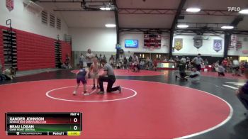 Quarterfinal - Xander Johnson, Keokuk Kids Wrestling Club vs Beau Logan, Camp Point Central