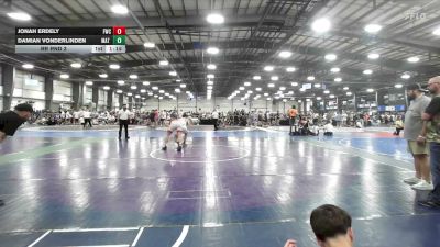 160 lbs Rr Rnd 3 - Jonah Erdely, Freakztyle Elite - HSB vs Damian Vonderlinden, Mat Warriors Red - HSB