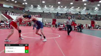140-150 lbs 7th Place Match - Rory Weaver, Pike vs Lanzell Monroe, Muncie Central