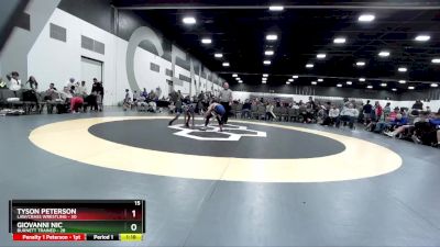 75 lbs Placement Matches (8 Team) - Tyson Peterson, LAW/Crass Wrestling vs Giovanni Nic, Burnett Trained