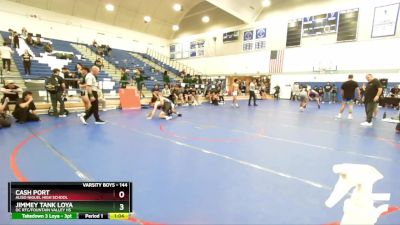 144 lbs 1st Place Match - Jimmey Tank Loya, OC RTC/Fountain Valley HS vs Cash Port, Aliso Niguel High School