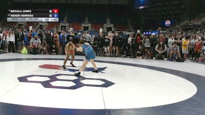 125 lbs Champ. Rd Of 32 - Me'kala James, California vs Kenzie Herrera, California