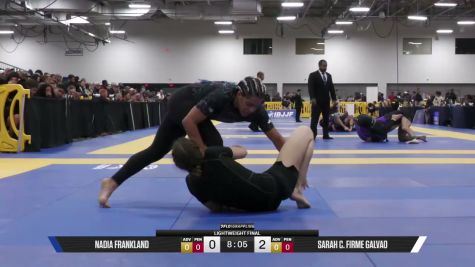 Sarah C. Firme Galvao vs Nadia Frankland 2026 Pan IBJJF Jiu-Jitsu No-Gi Championship