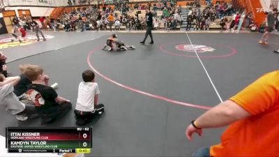 62 lbs Cons. Round 3 - Ittai Kissner, Worland Wrestling Club vs Kamdyn Taylor, Eastside United Wrestling Club