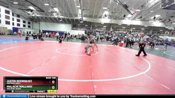 125 lbs Cons. Round 2 - Malachi Wallway, Waldorf (Iowa) vs Justin Rodriquez, Hastings (Neb.)