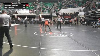 6-7A 126 Quarterfinal - Madison Simmons, Gardendale Hs vs Kyla Harris, Bob Jones