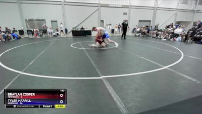 150 lbs 4th Wrestleback (16 Team) - Braylan Cosper, Tennessee vs Tyler Harrill, Nebraska