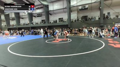 Junior Girls FS - 155 lbs Champ. Round 2 - Elysia Youngblood, CA vs Josephine Ives, WA