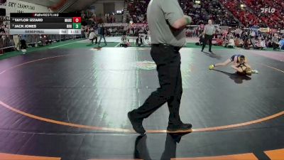 3A 98 lbs Semifinal - Taylor Izzard, Marsing vs Jack Jones, Ririe